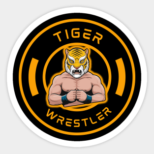 Tiger wrestler Sticker